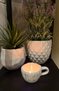Hand-Poured Soy Mini Teacup Candles