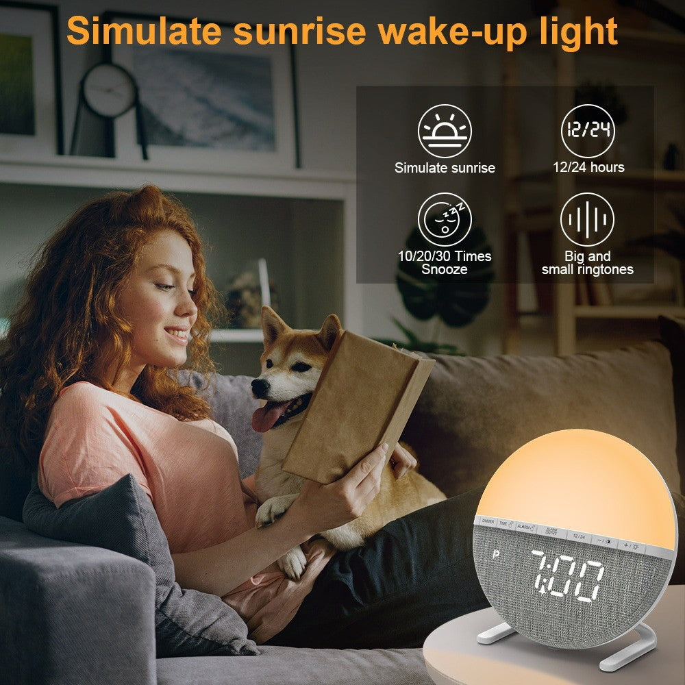 The SunriseGlow™ | Smart Wake-Up Light & Charging Dock
