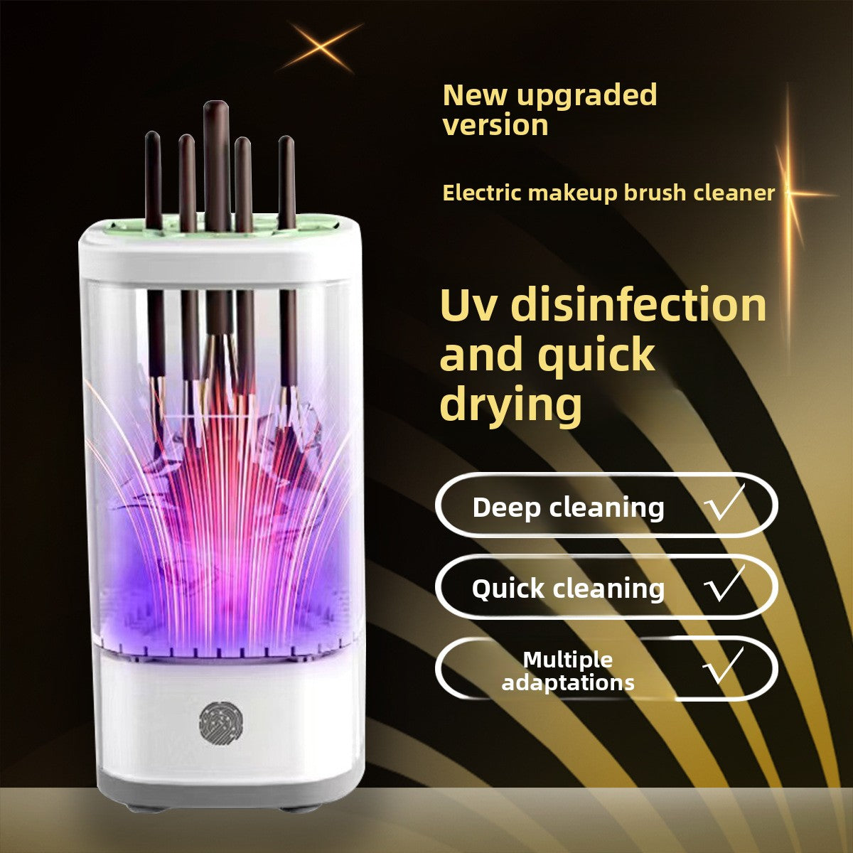 Automatic Makeup Brush Cleaner with UV Sterilization