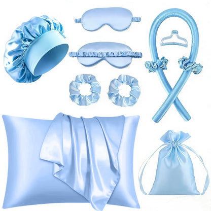 Heatless Hair Curling Set with Sleep Cap