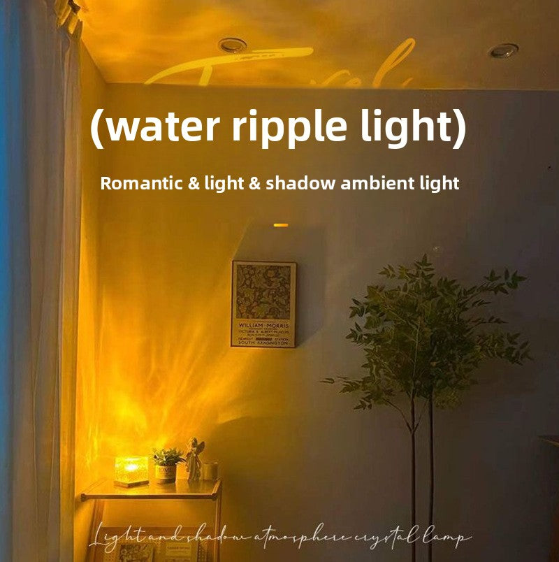 LED Water Ripple Night Light