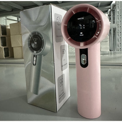 USB Rechargeable Handheld Fan with Digital Display