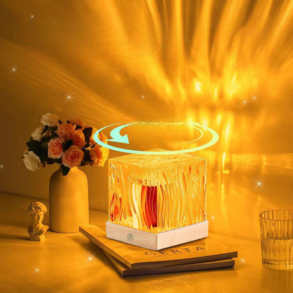 LED Water Ripple Night Light
