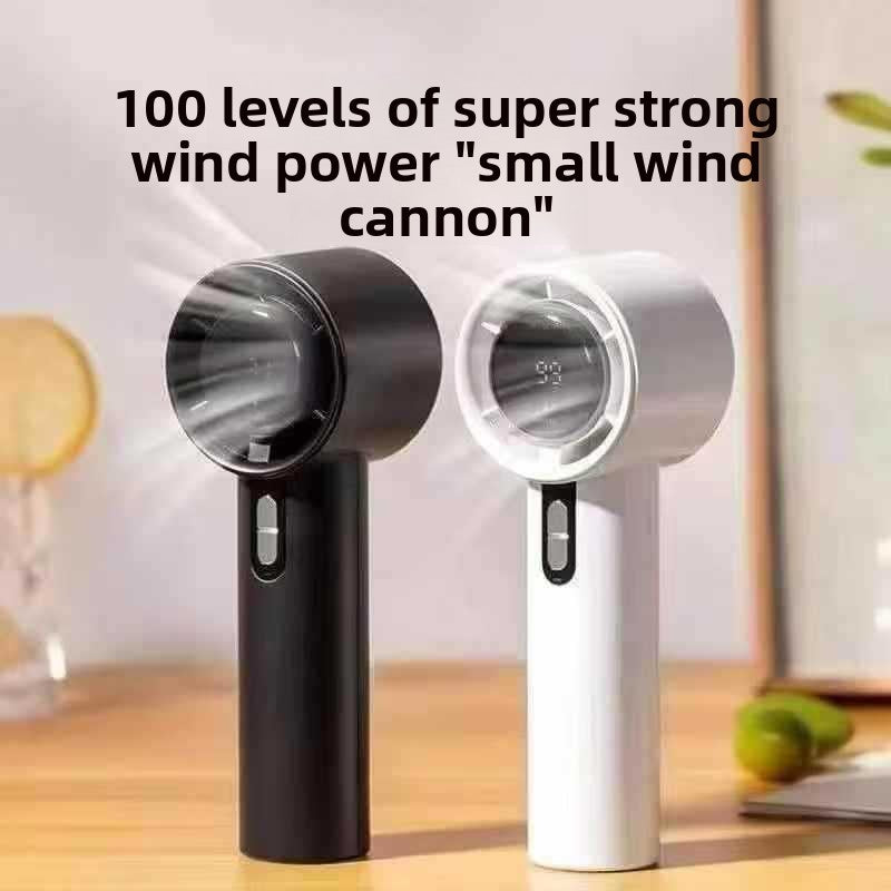 USB Rechargeable Handheld Fan with Digital Display