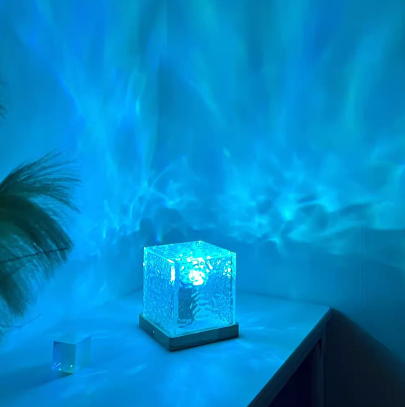 LED Water Ripple Night Light