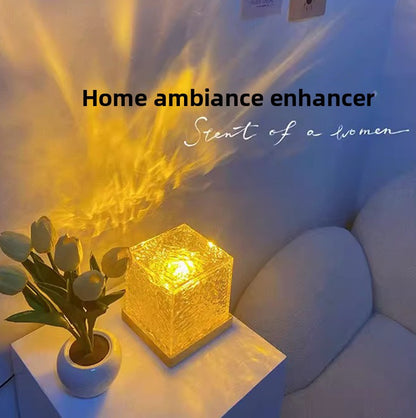 LED Water Ripple Night Light