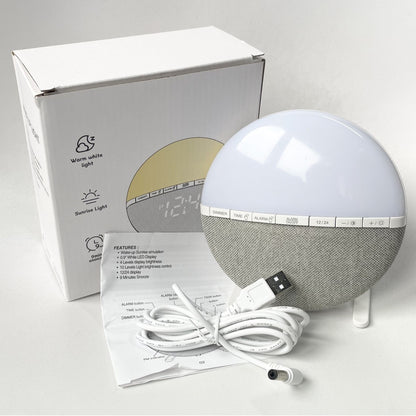 The SunriseGlow™ | Smart Wake-Up Light & Charging Dock